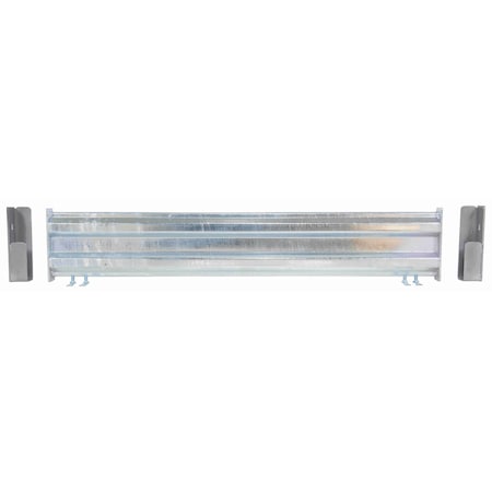 Vestil Drop-In Style Guard Rail 5 Ft Galvanized GR-F2R-DI-5-HDG